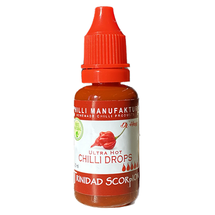 CHILLI DROPS 20ml Trinidad Scorpion CHILLI DROPS 20ml Trinidad Scorpion